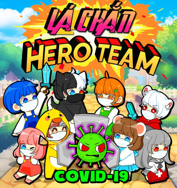 Hình ảnh Hero Team chibi chống covid