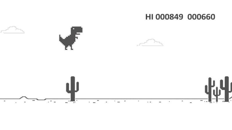 Dino T-Rex Game Khủng Long Vui Nhộn Giải Trí Khi Rớt Mạng