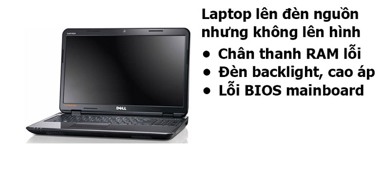 Laptop không lên màn hình lỗi BIOS