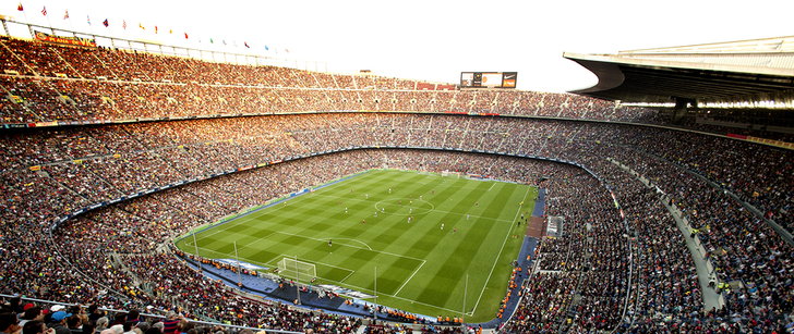 10 sân vận động bóng đá hàng đầu châu Âu theo sức chứa và lượng người tham dự